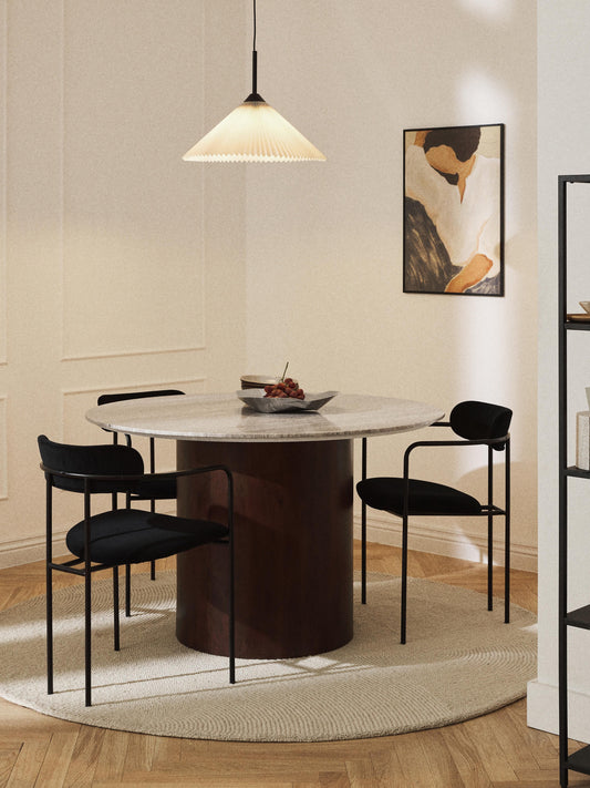 Simpales Abby Marble Dining Table, Round, Ø 120 cm
