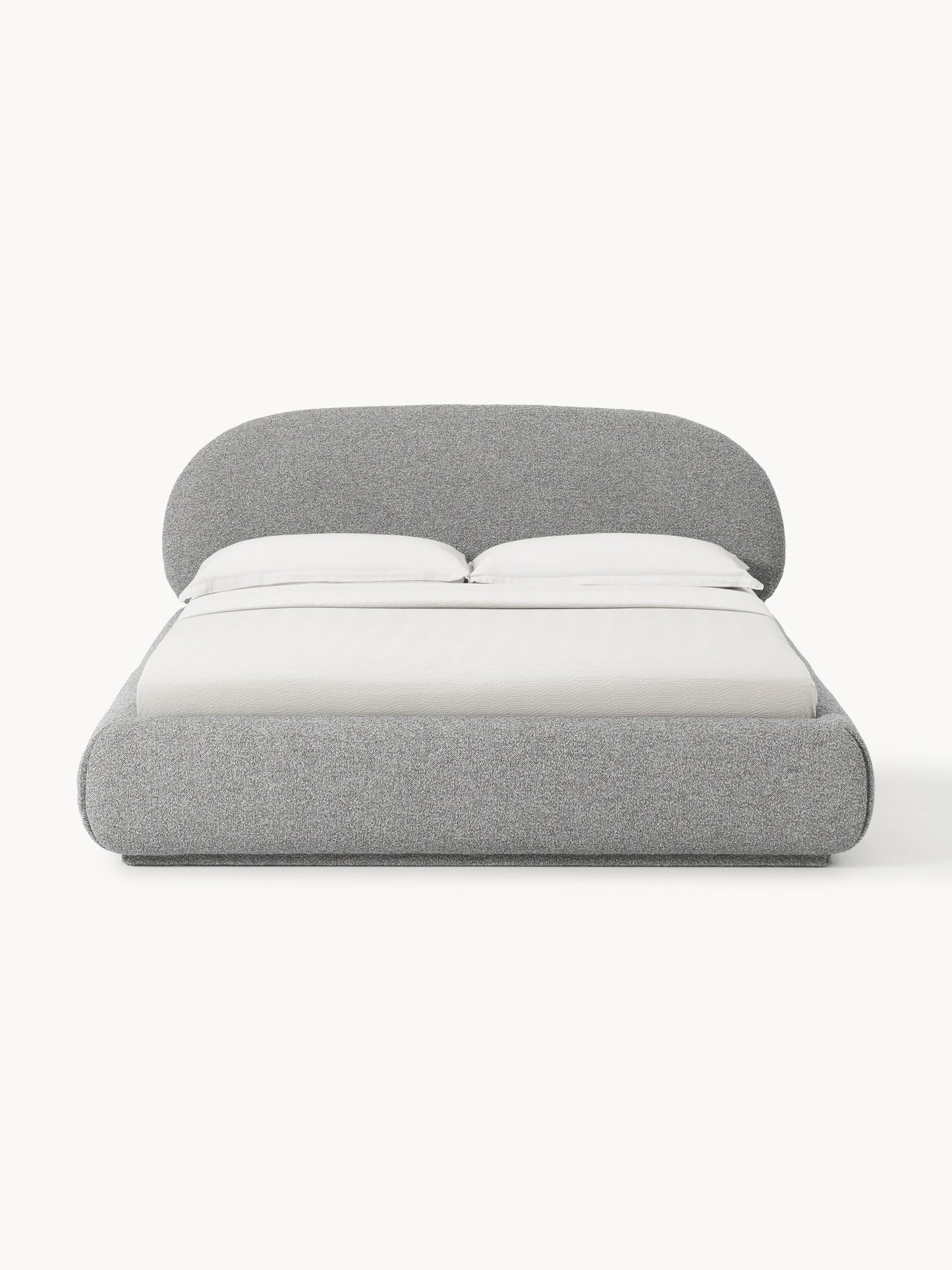 Simpales Alba Bed, Upholstered in Bouclé