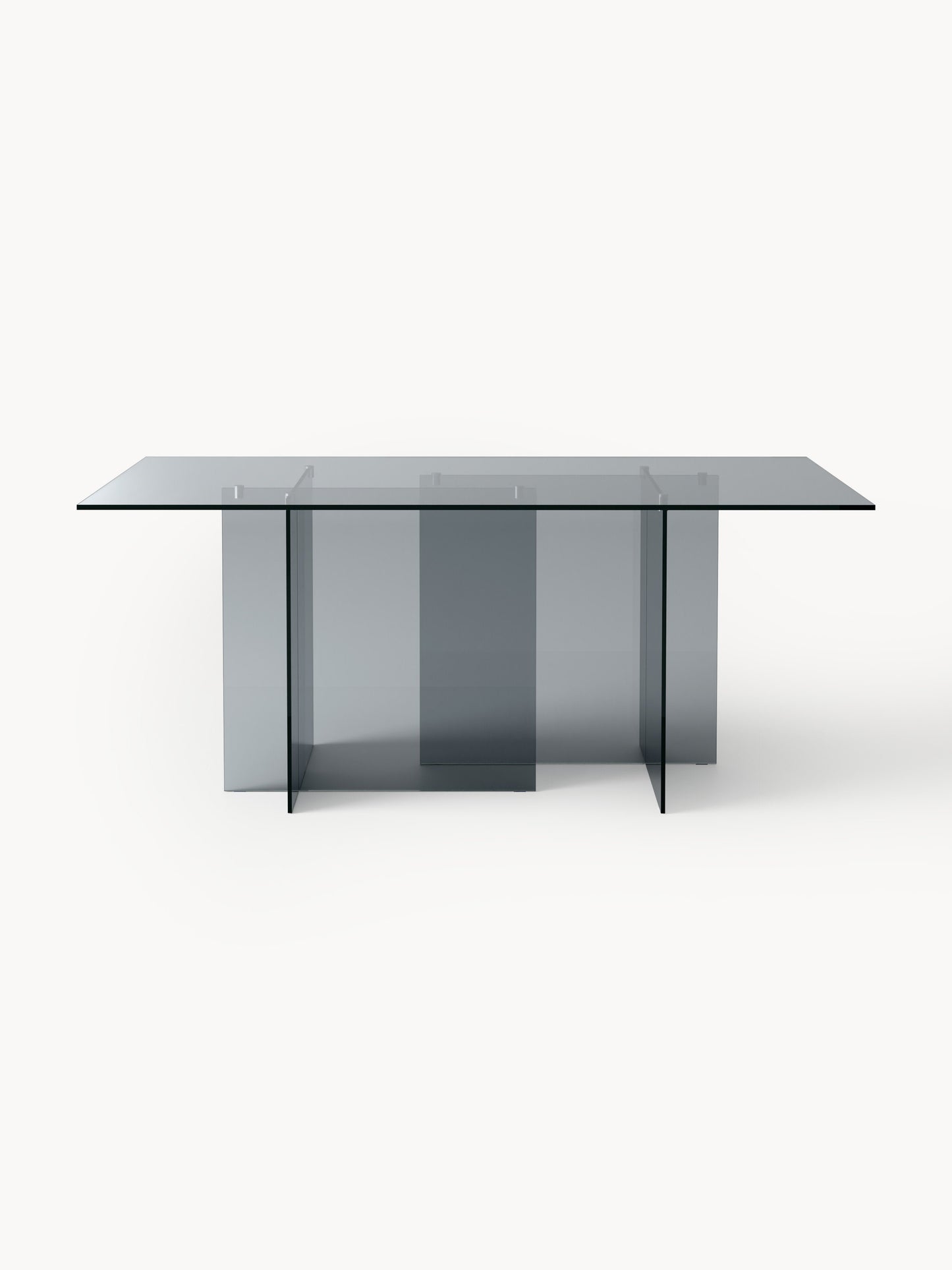 Simpales Anouk Dining Table, Glass, 180 x 90 cm