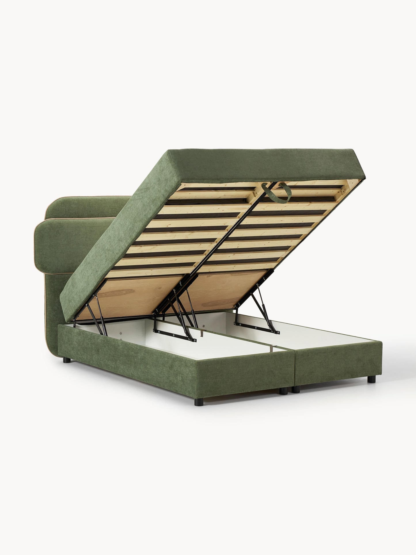 Simpales Enrica Bed with Box Spring and Storage