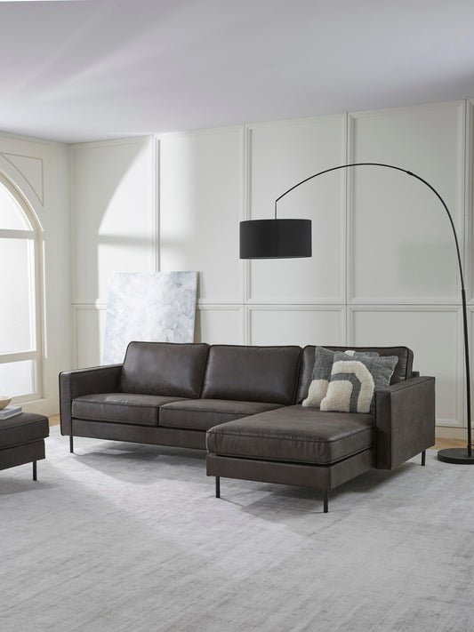 Simpales Hunter Corner Sofa in Leather, 3-Seater