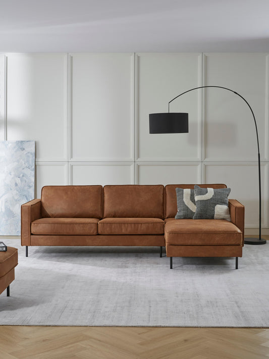 Simpales Hunter Corner Sofa in Leather, 3-Seater