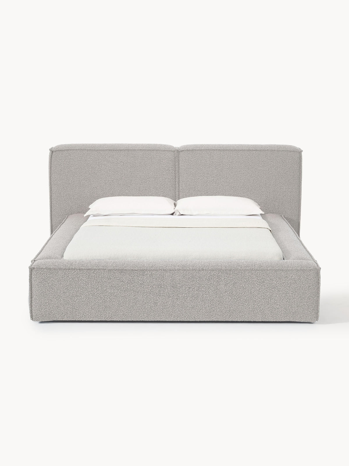 Simpales Lennon Bed, Upholstered in Bouclé