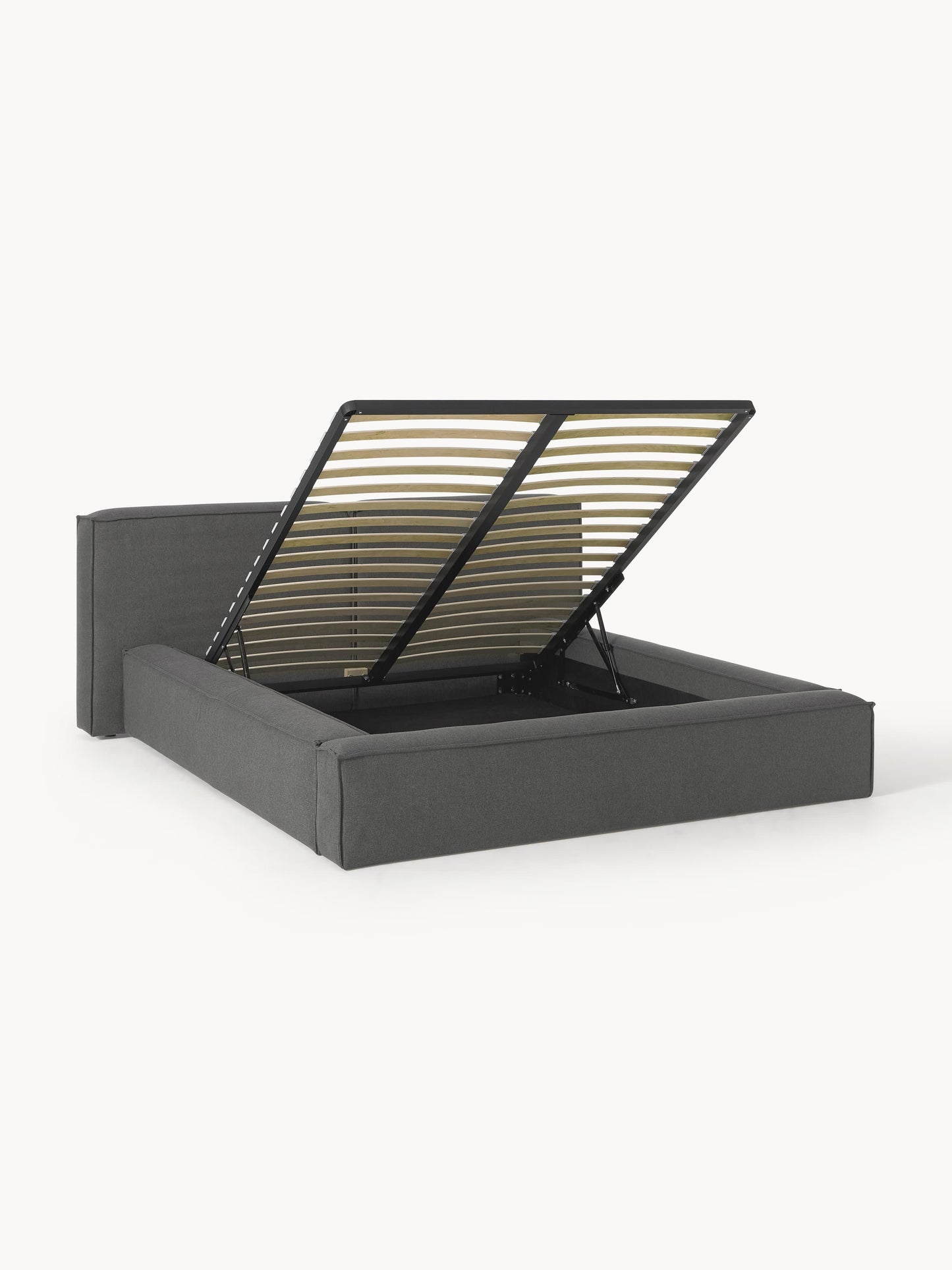 Simpales Lennon Bed with Storage, Upholstered