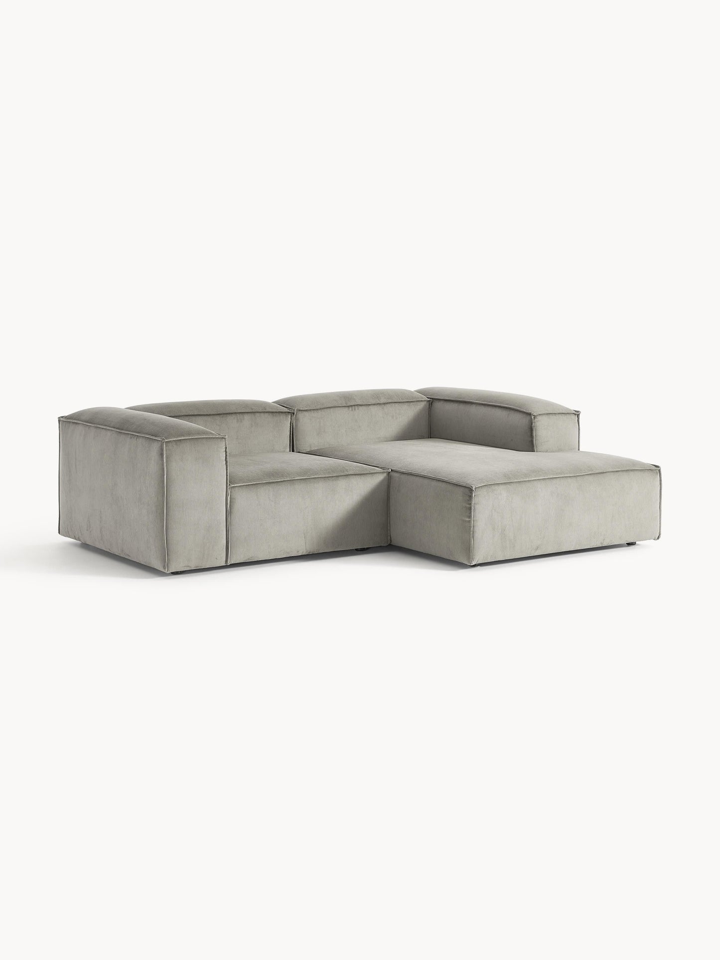 Simpales Lennon Corduroy Modular Corner Sofa, 2-Seater