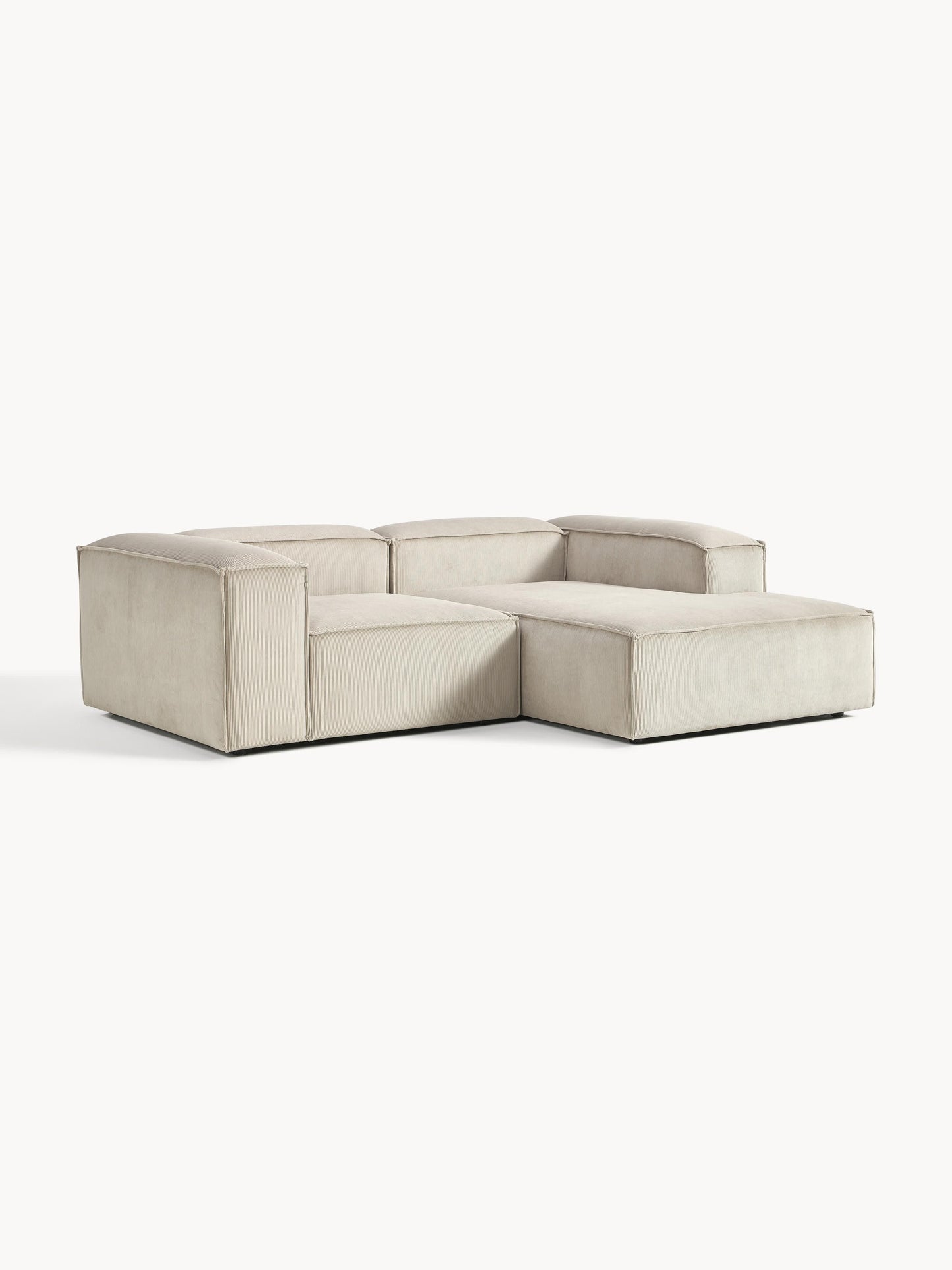 Simpales Lennon Corduroy Modular Corner Sofa, 2-Seater