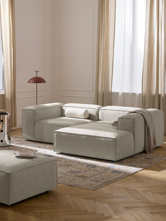 Simpales Lennon Linen Blend Modular Corner Sofa, 2-Seater