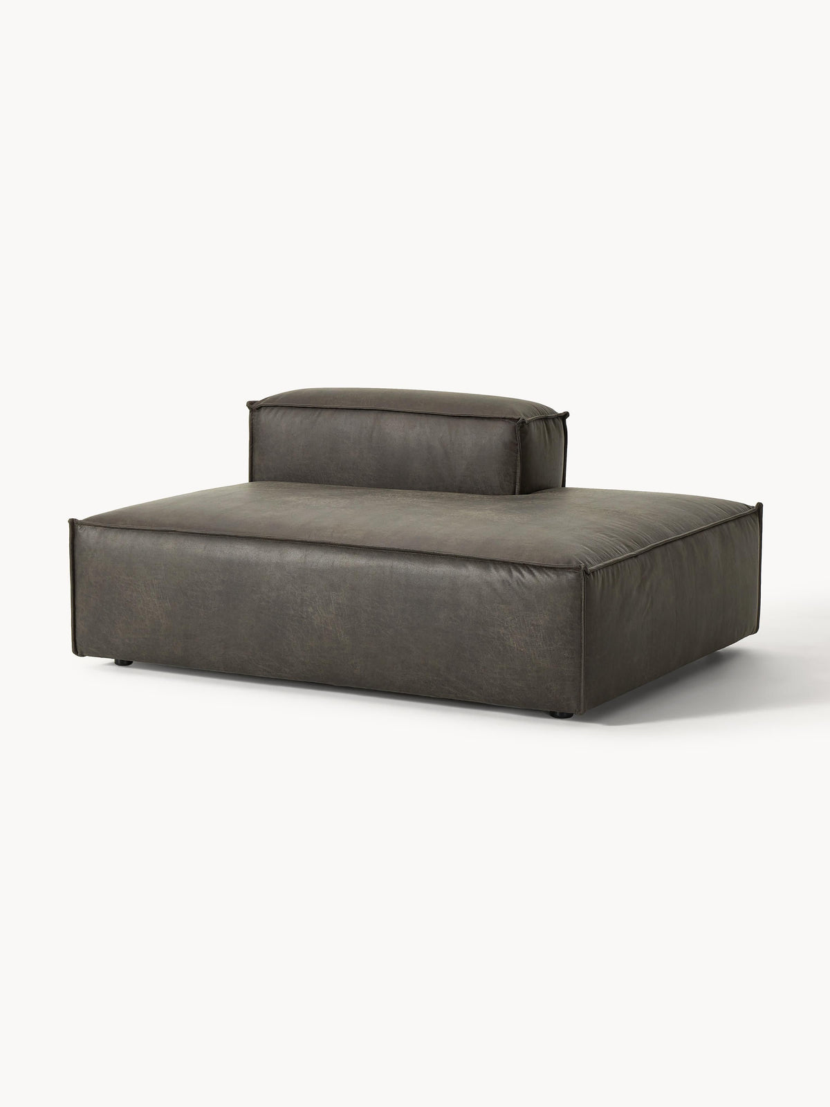 Simpales Lennon Ottoman Module, Leather