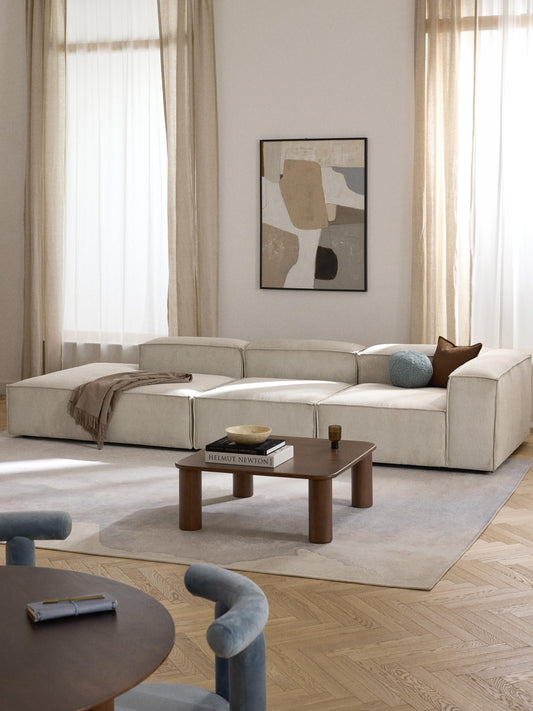 Simpales Lennon XL Ottoman in Corduroy, Modular