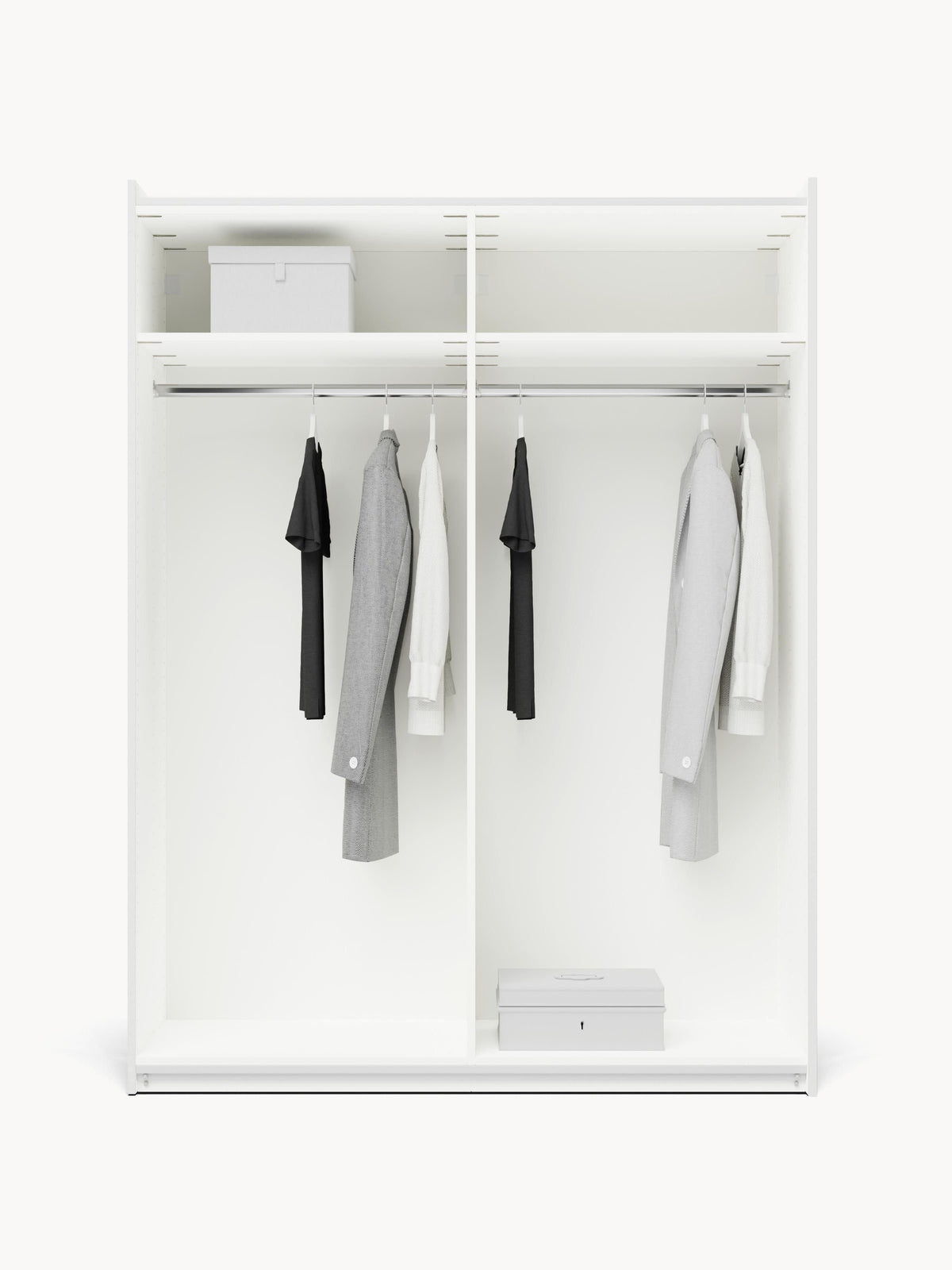 Simpales Leon Modular Wardrobe with Sliding Doors, 150 cm Wide, in Various Sizes