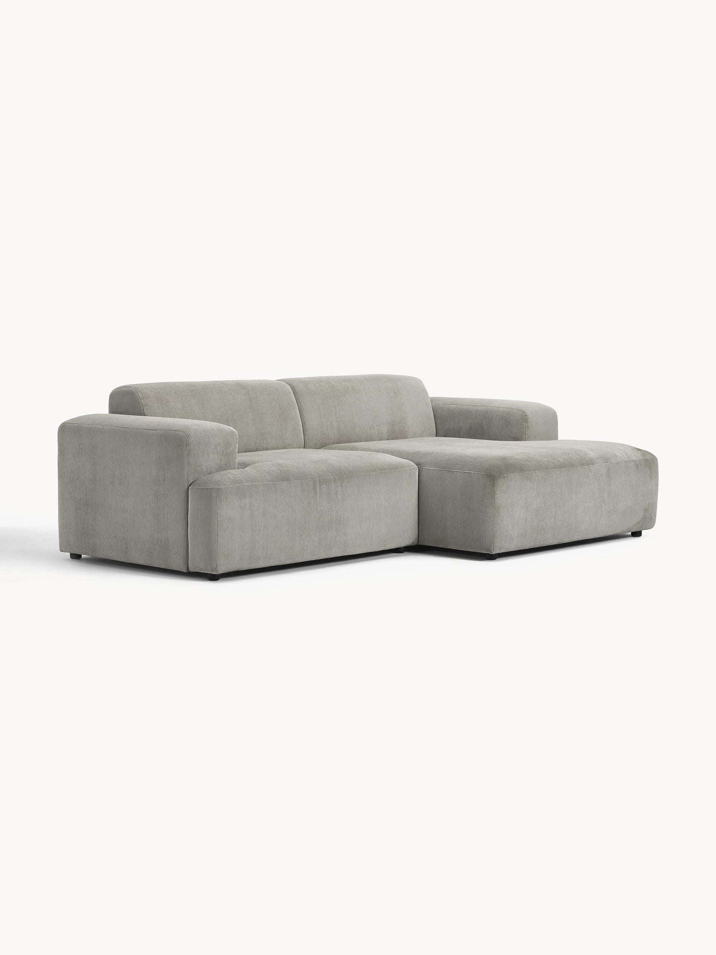 Simpales Melva Corner Sofa in Corduroy, 3-Seater