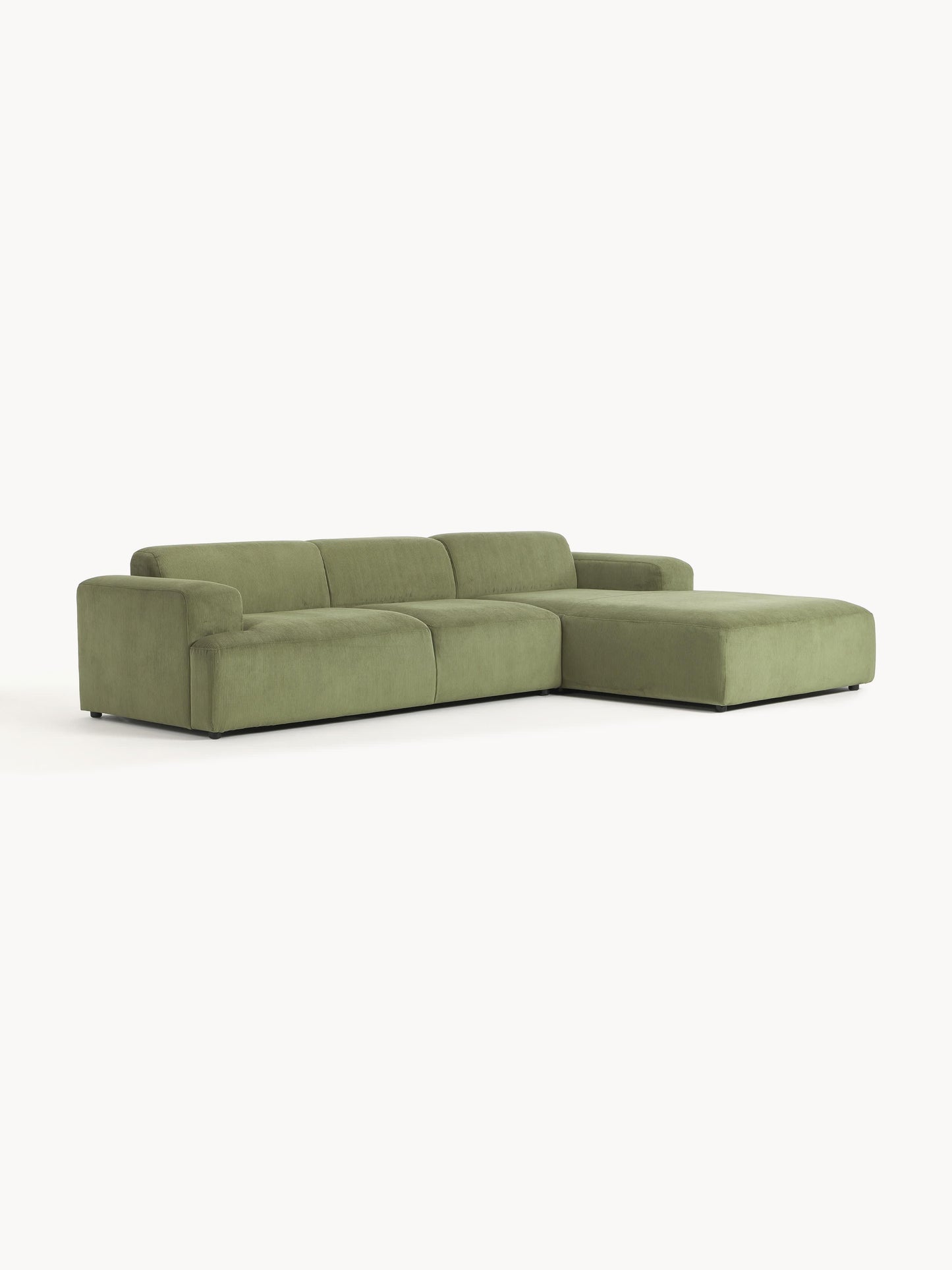 Simpales Melva Corner Sofa in Corduroy, 4-Seater