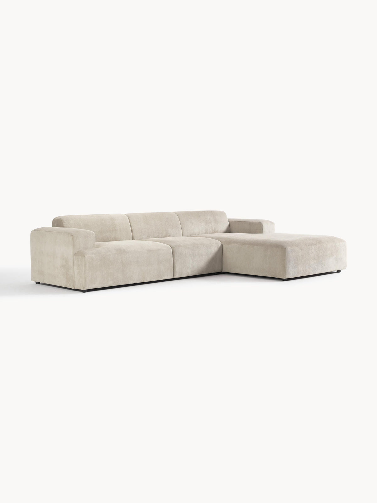 Simpales Melva Corner Sofa in Corduroy, 4-Seater