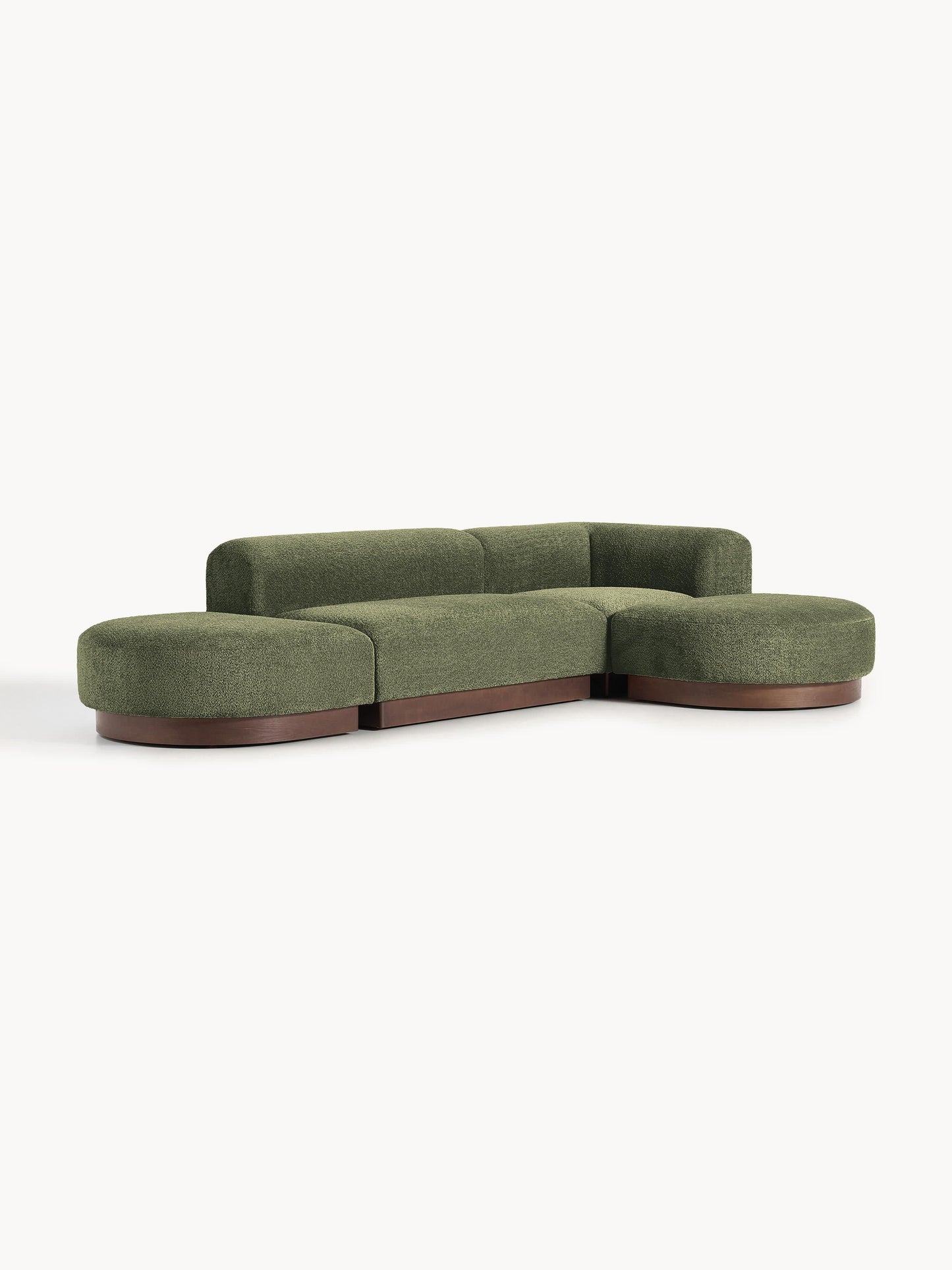 Simpales Natalie Teddy Bouclé Modular Corner Sofa