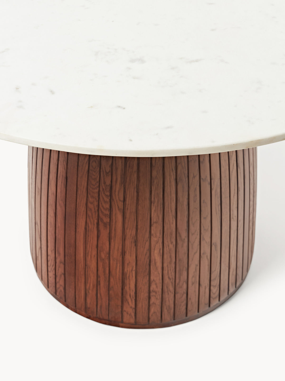 Simpales Nelly Dining Table with Marble Tabletop, Round, Ø 115 cm