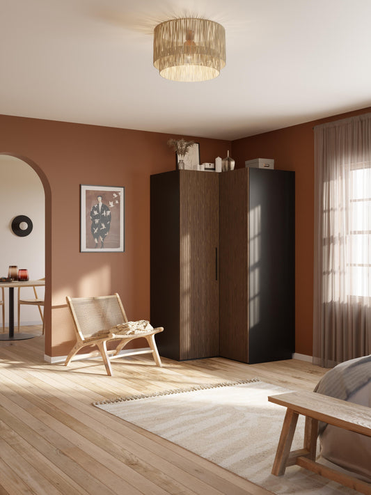Simpales Simone Modular Wardrobe for Corners, 115 cm Wide