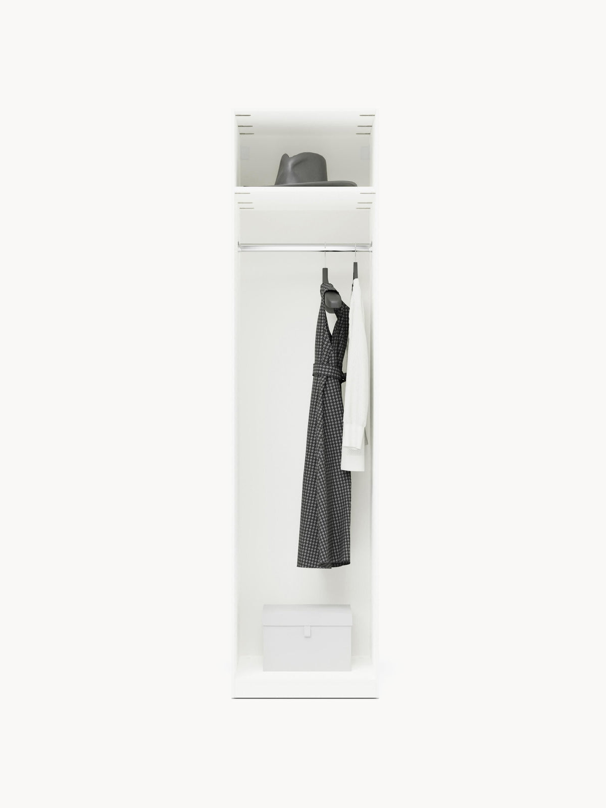 Simpales Simone Modular Wardrobe with Hinged Doors, 50 cm Wide, in Various Sizes
