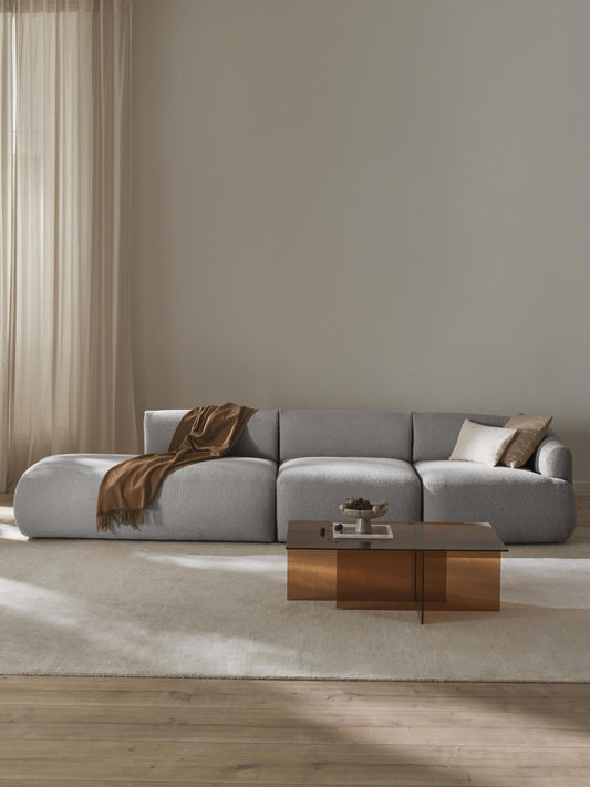 Simpales Sofia Bouclé Chaise (2-Seater), Modular