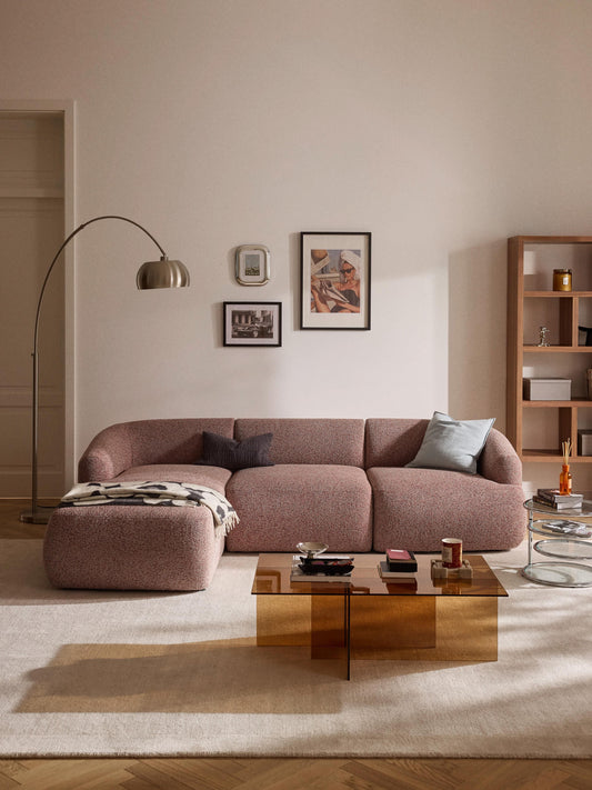 Simpales Sofia Bouclé Modular Corner Sofa, 3-Seater