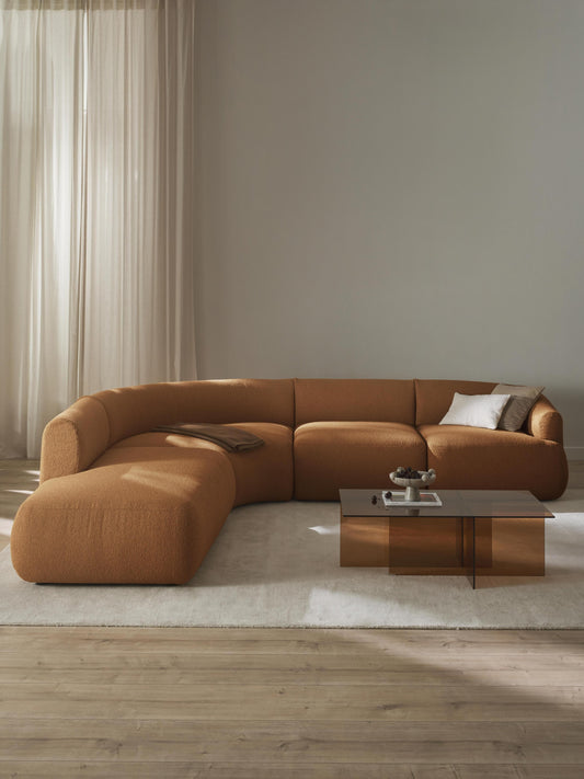 Simpales Sofia Bouclé Modular Corner Sofa, 4-Seater
