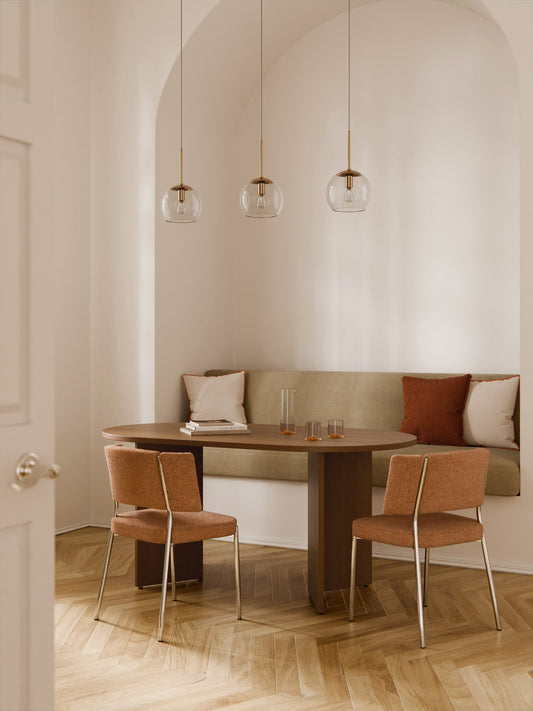 Simpales Toni Oval Dining Table in Wood, in Various Sizes