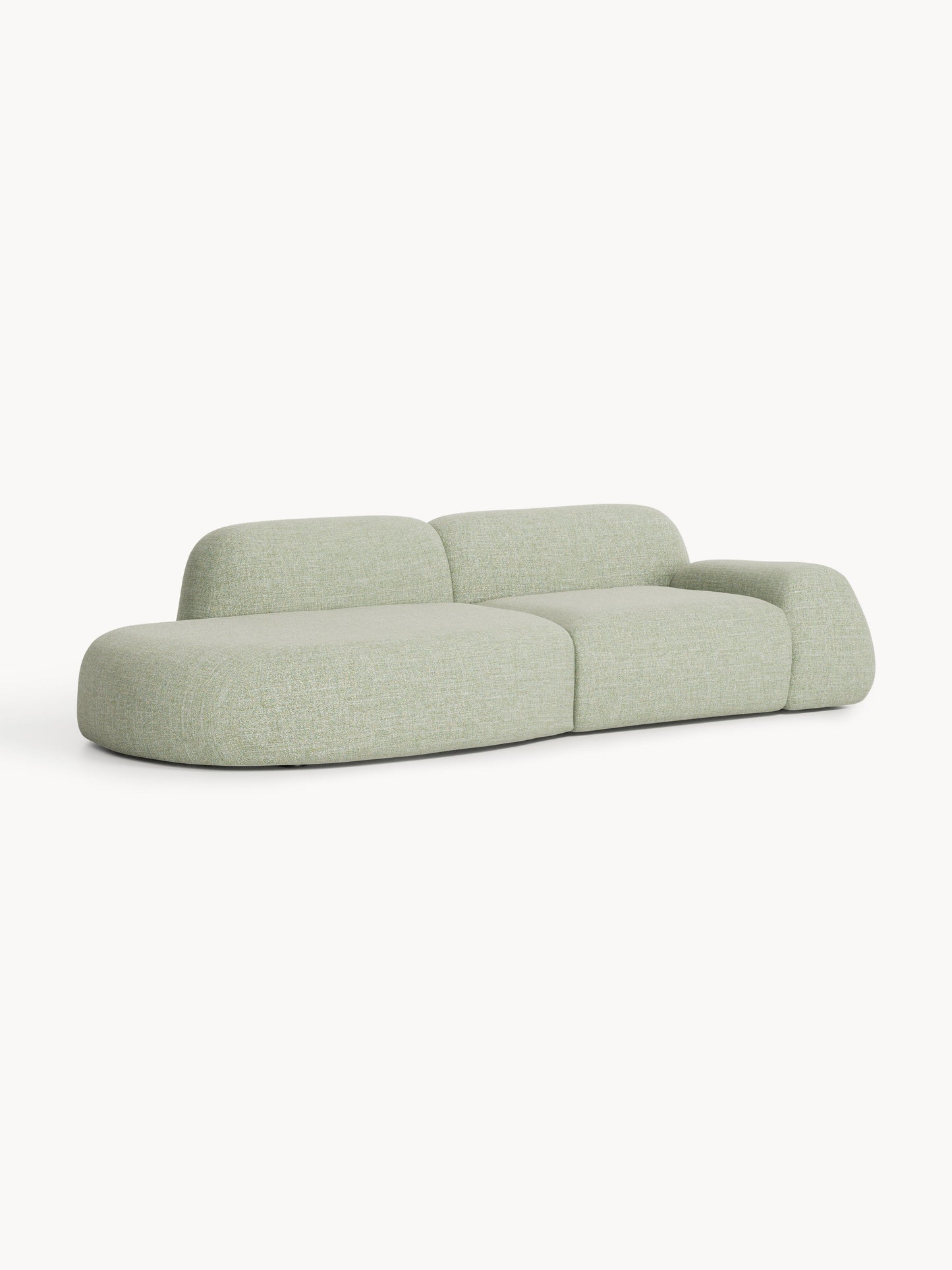 Simpales Wolke Bouclé Chaise, Modular (3-Seater)