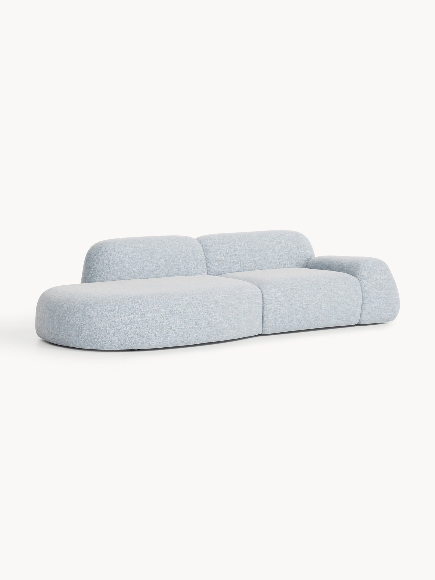 Simpales Wolke Bouclé Chaise, Modular (3-Seater)
