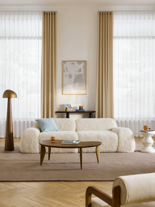 Simpales Wolke Corner Module in Teddy