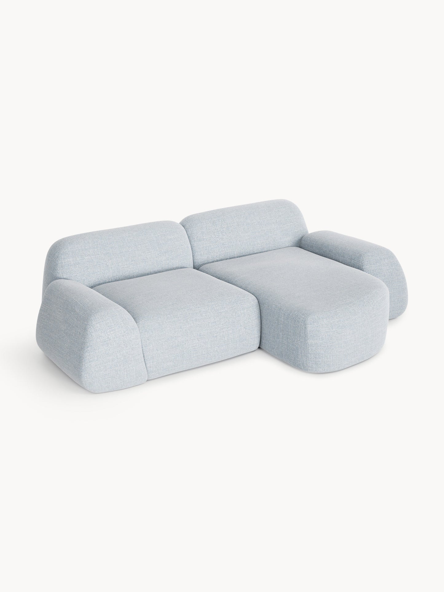 Simpales Wolke Corner Sofa in Bouclé, Modular (3-Seater)