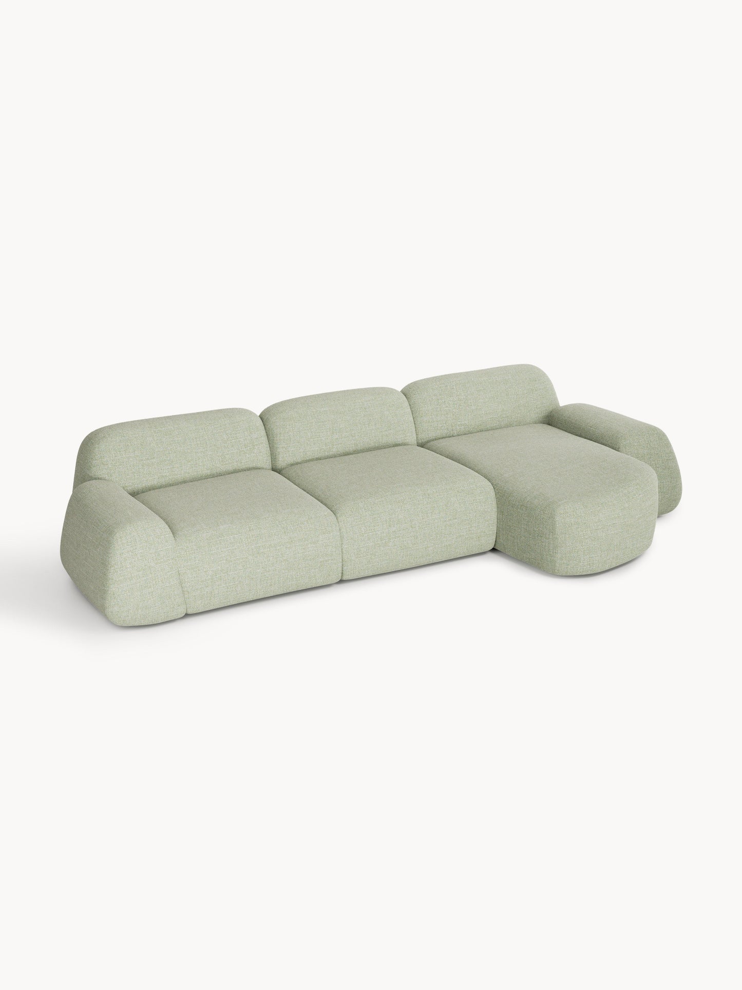 Simpales Wolke Corner Sofa in Bouclé, Modular (4-Seater)