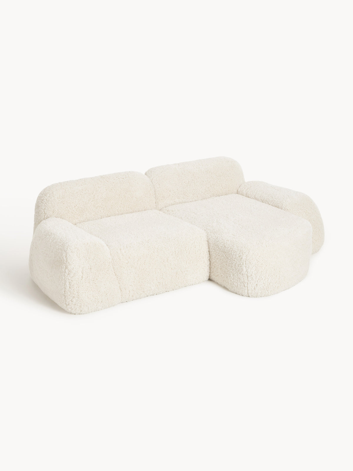Simpales Wolke Corner Sofa in Teddy, Modular (3-Seater)
