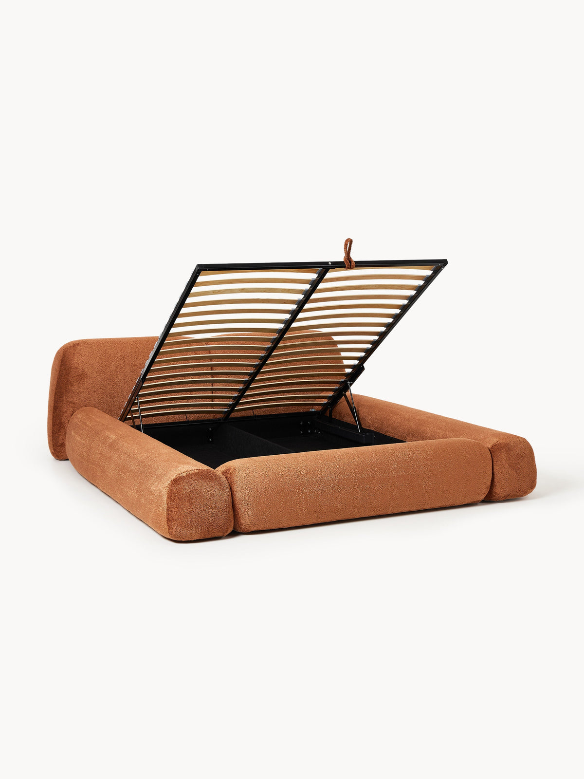 Simpales Wolke Teddy Bouclé Upholstered Bed with Storage