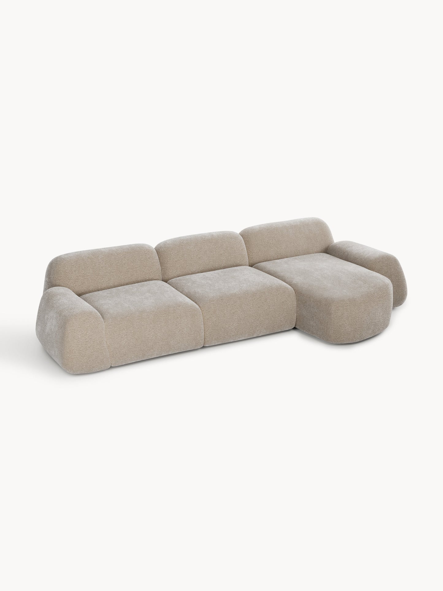 Simpales Wolke Teddy Modular Corner Sofa, 4-Seater
