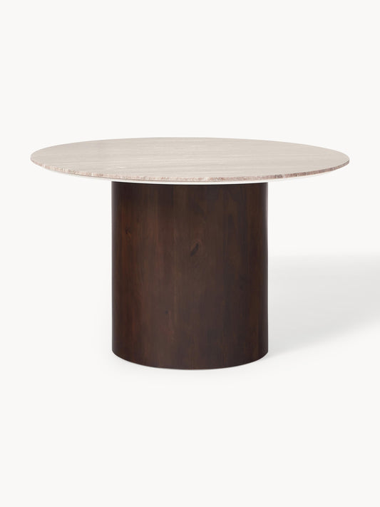 Simpales Abby Marble Dining Table, Round, Ø 120 cm