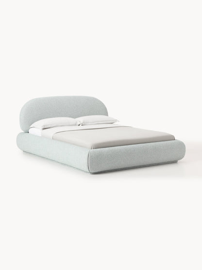 Simpales Alba Bed, Upholstered in Bouclé