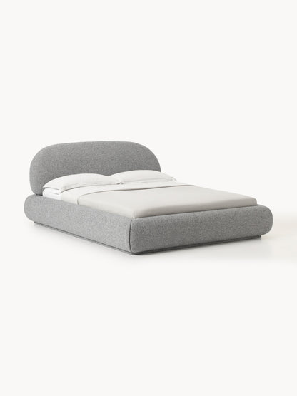 Simpales Alba Bed, Upholstered in Bouclé