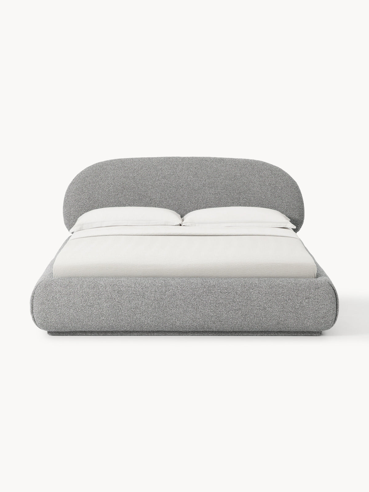 Simpales Alba Bed, Upholstered in Bouclé
