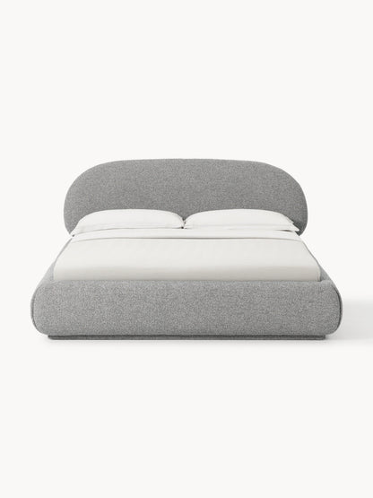 Simpales Alba Bed, Upholstered in Bouclé