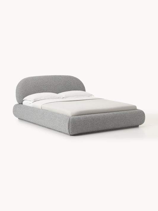 Simpales Alba Bouclé Bed with Storage, Upholstered