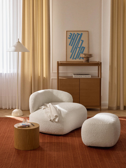 Simpales Alba Lounge Chair (Bouclé)