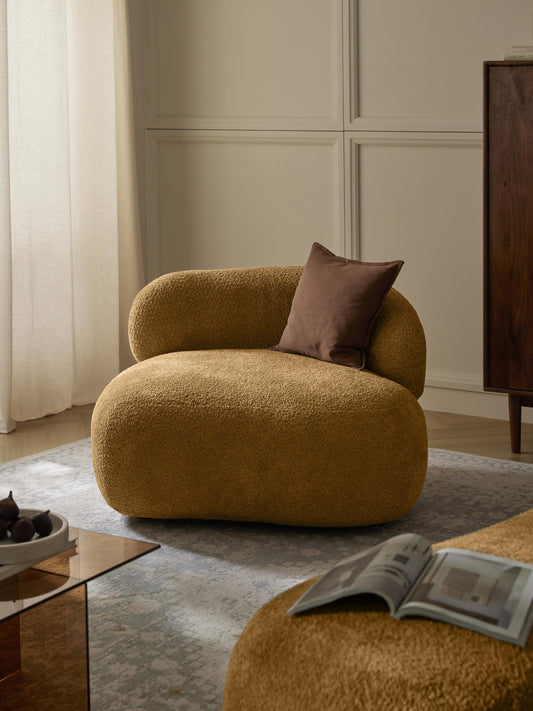 Simpales Alba Lounge Chair (Teddy Bouclé)