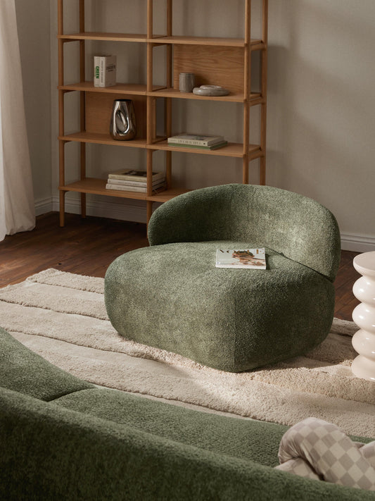 Simpales Alba Lounge Chair (Teddy Bouclé)
