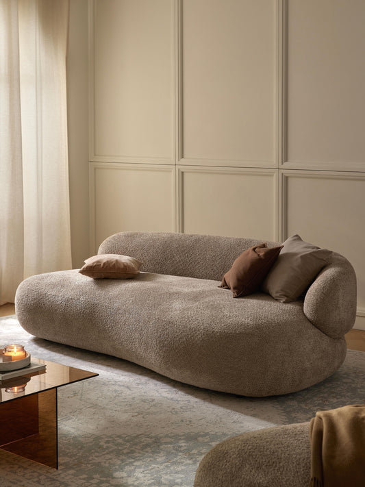Simpales Alba Sofa in Teddy Bouclé, 3-Seater