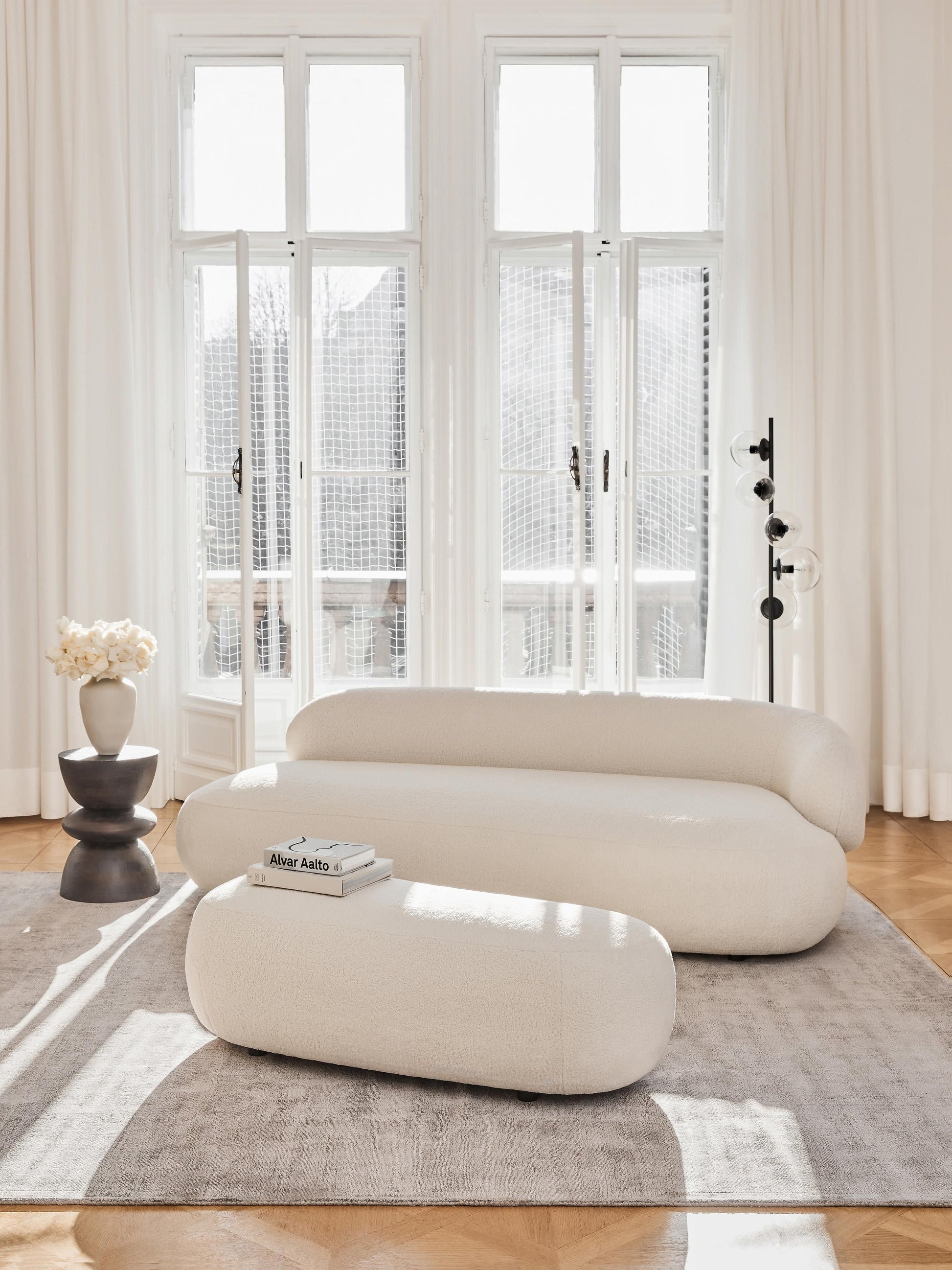 Simpales Alba Teddy Sofa, 3-Seater