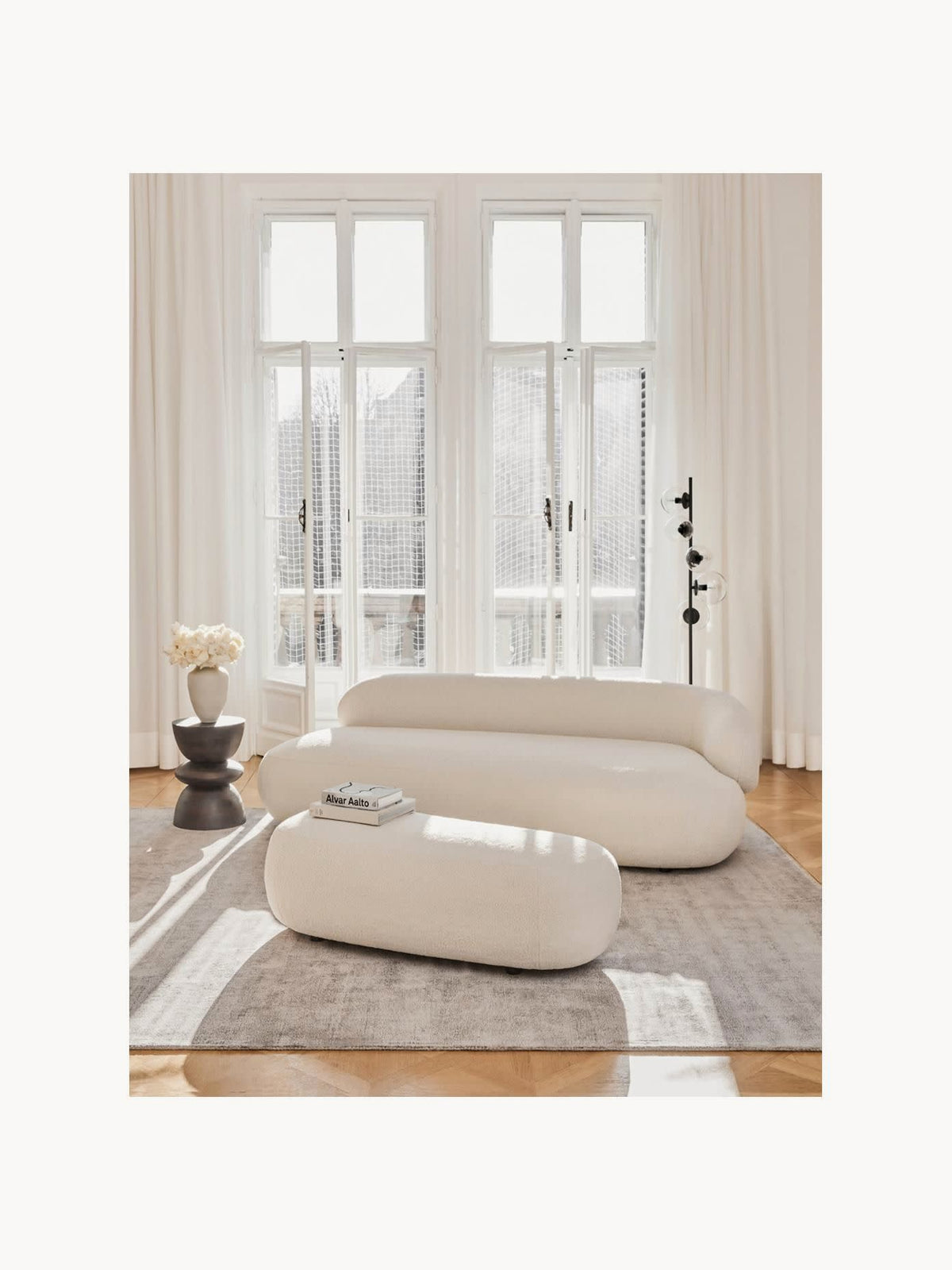 Simpales Alba Teddy Sofa, 3-Seater