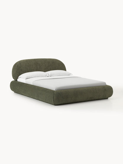 Simpales Alba Upholstered Bed, Teddy Bouclé