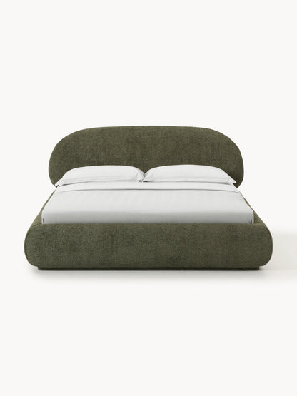 Simpales Alba Upholstered Bed, Teddy Bouclé