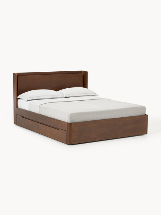 Simpales Allow Bed with Drawers in Wood