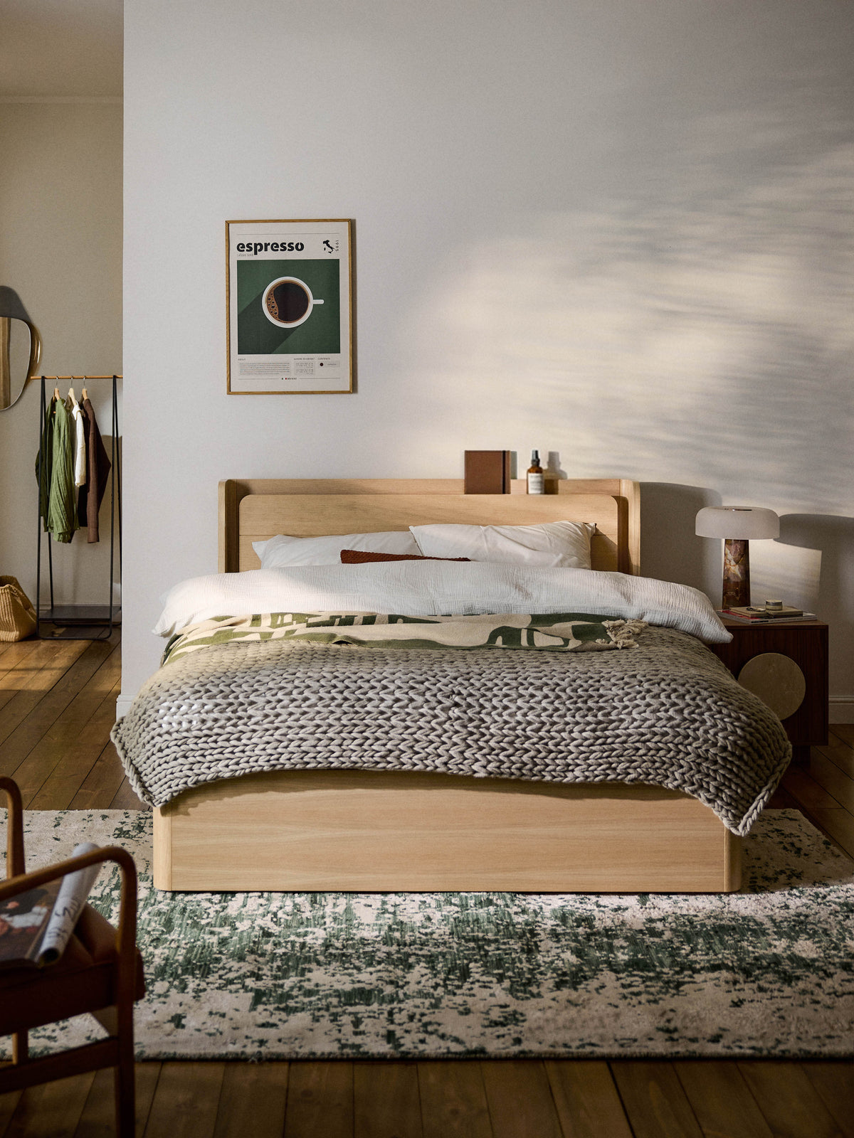 Simpales Allow Bed with Drawers in Wood
