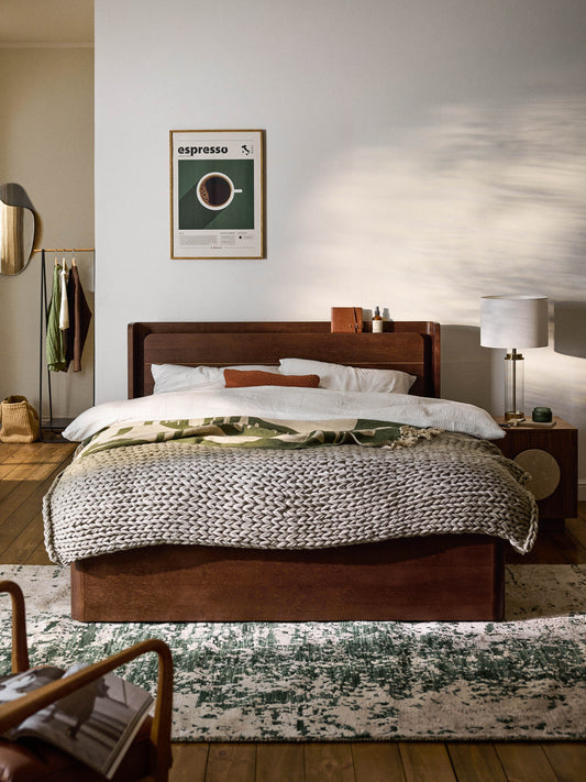 Simpales Allow Bed with Drawers in Wood